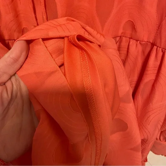 Ophelia Roe Women’s Tunic Blouse Size 2X Boho Flowy Peasant Tiered - Picture 6 of 12